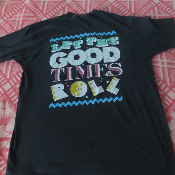 Vtg Stevie Ray Vaughan & Double Trouble 1984 Let The Good Times Roll T Shirt XL - Picture 3 of 7